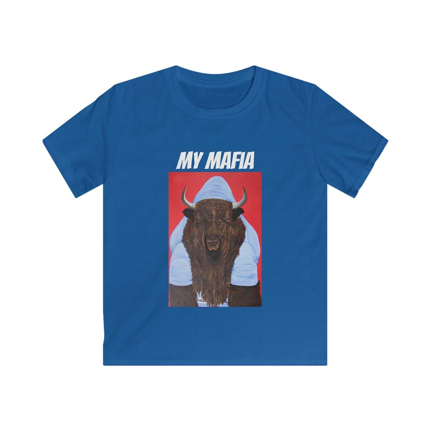 Child My Mafia Papa Bill tee shirt- Go Bills Buffalo Bills attire