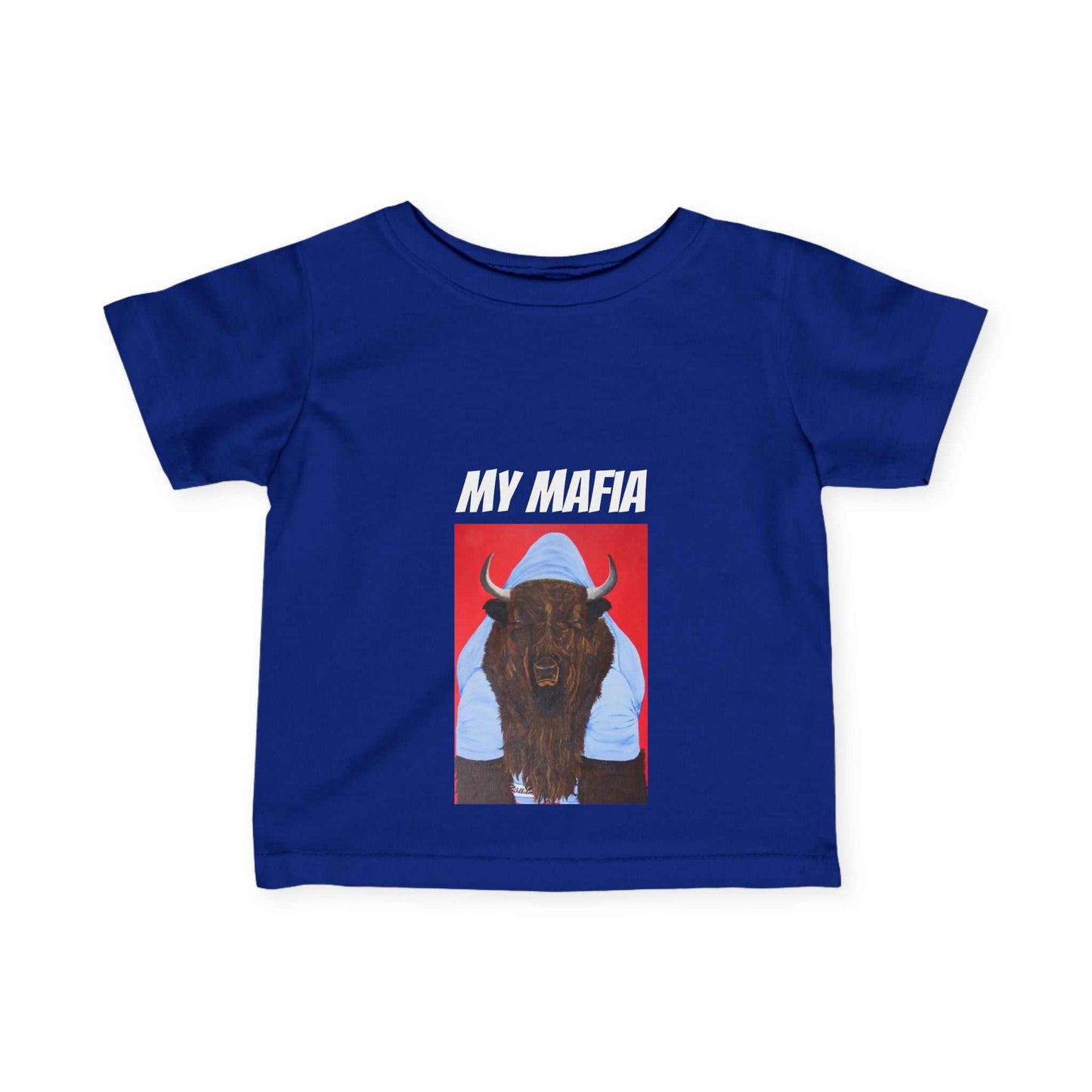 Infant My Mafia Papa Bill tee shirt- Go Bills Buffalo Bills attire