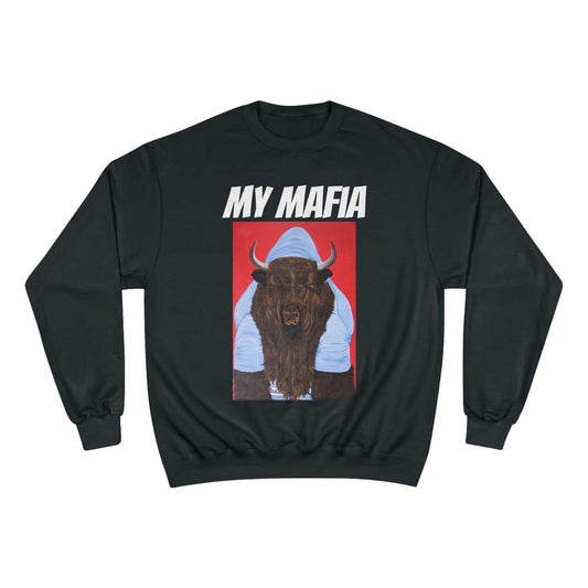 My Mafia Papa Bill Champion Crewneck- Go Bills Buffalo Bills attire