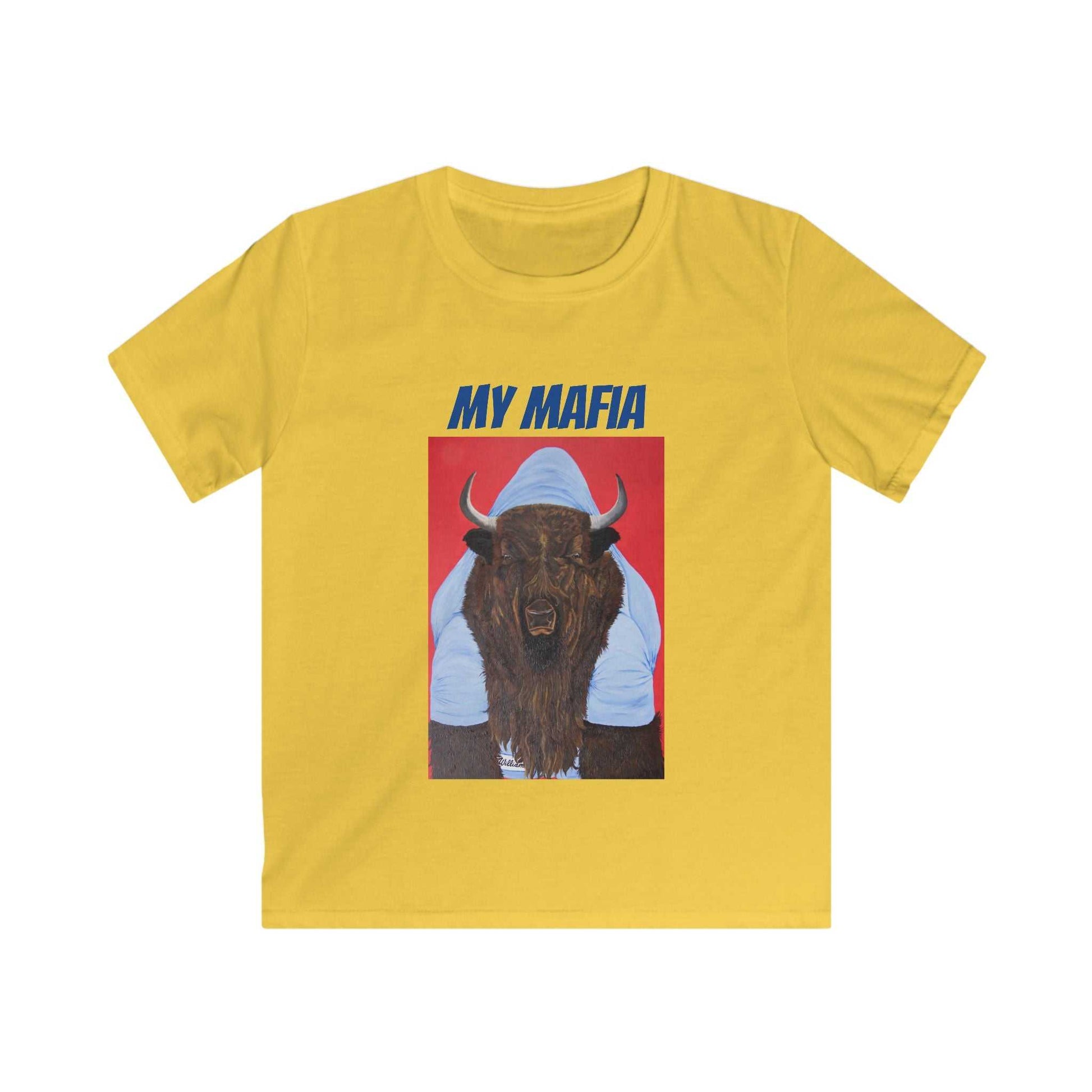 Child My Mafia Papa Bill tee shirt- Go Bills Buffalo Bills attire