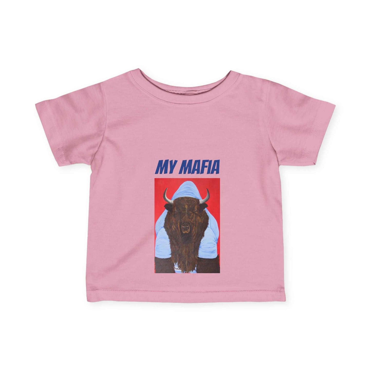 Infant My Mafia Papa Bill tee shirt- Go Bills Buffalo Bills attire